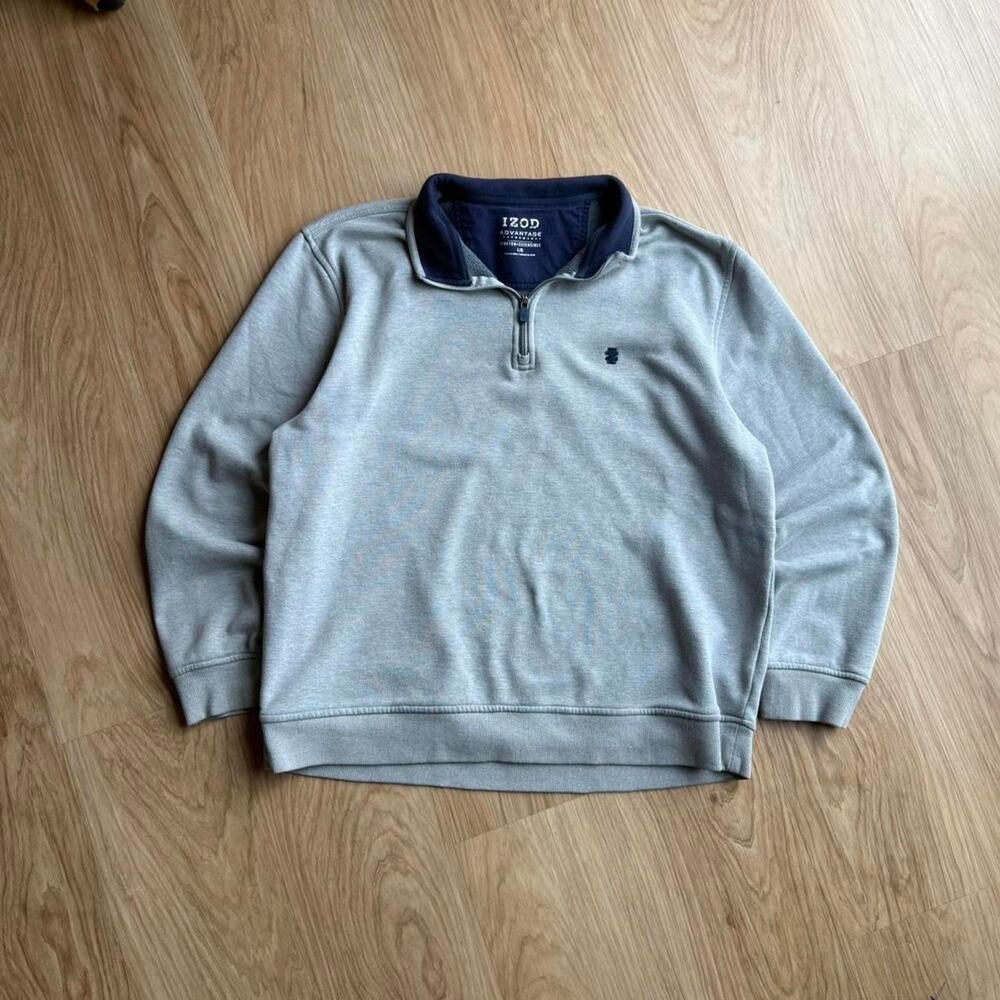 Grey IZOD 1/4 Zip Sweatshirt